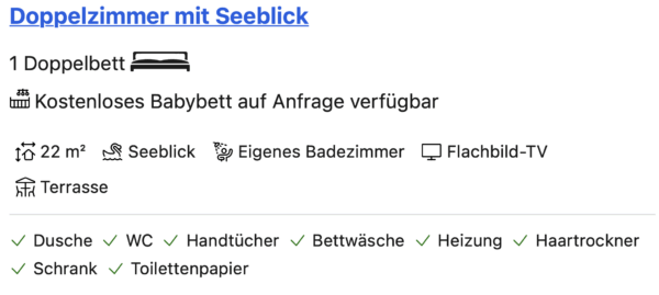 Doppelzimmer mit Seeblick - 1_Personen optional 1_Kind – Bild 3