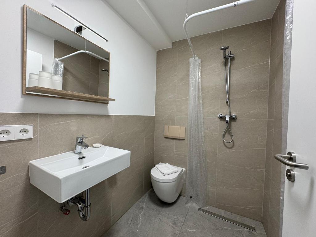 Badezimmer im Dachgeschoss